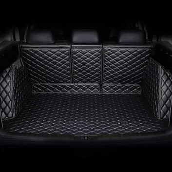 Floor Mats: Black quilted boot mat